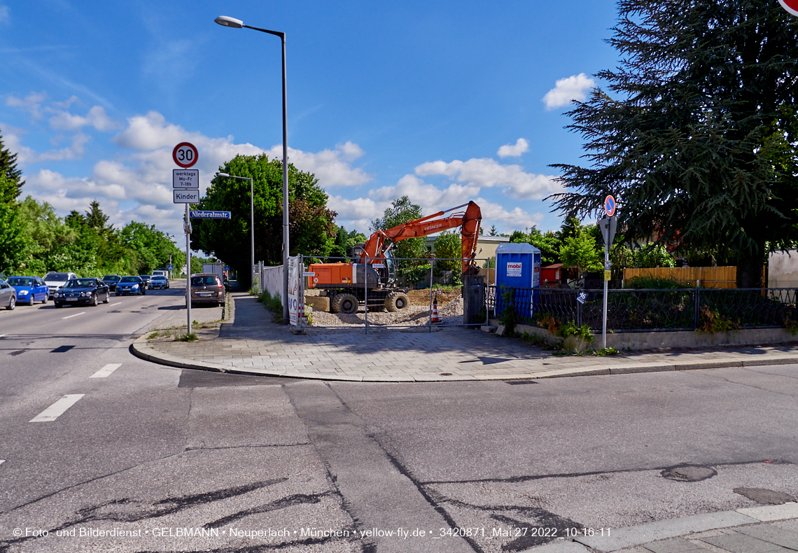 27.05.2022 - Baugrube an der Niederalmstraße 16